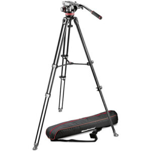 Manfrotto MVH502A Cabezal Fluido y Trípode MVT502AM con Bolsa de Transporte COMO  NUEVO