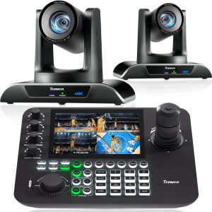 Tenveo Cámara 4K NDI PTZ AI Humanoide y Face Auto-Tracking HDMI/USB3.0/LAN (PoE) Zoom óptico 20X